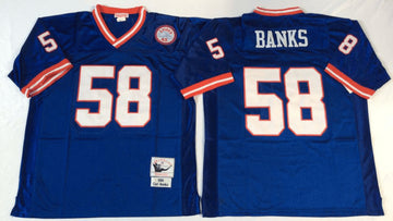 Carl Banks New York Giants blue Throwback jersey