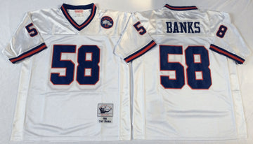 Carl Banks New York Giants white Throwback jersey