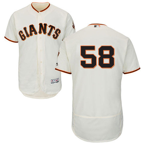 Gordon Beckham San Francisco Giants cream jersey