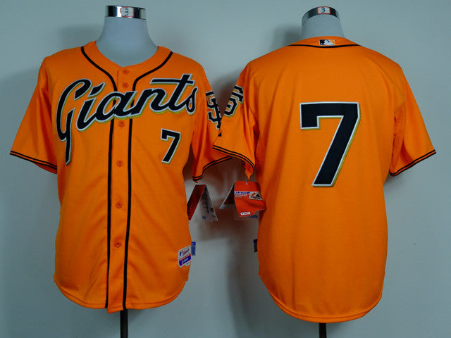 Blanco San Francisco Giants orange jersey