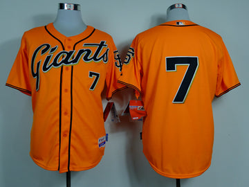 Blanco San Francisco Giants orange jersey