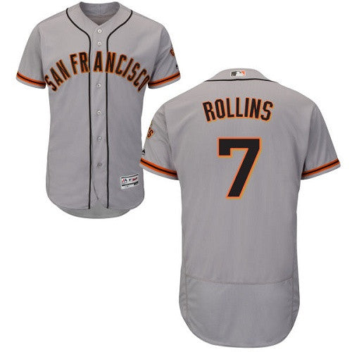 Jimmy Rollins San Francisco Giants gray jersey