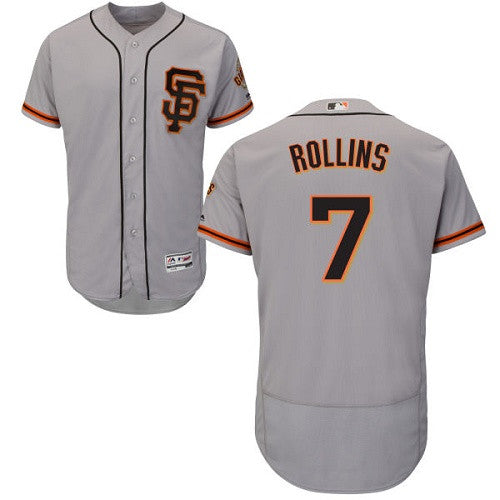 Jimmy Rollins San Francisco Giants gray Road jersey