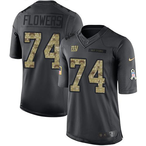 Ereck Flowers New York Giants black Salute To Service jersey