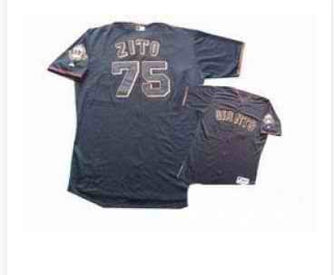 Barry Zito San Francisco Giants black jersey