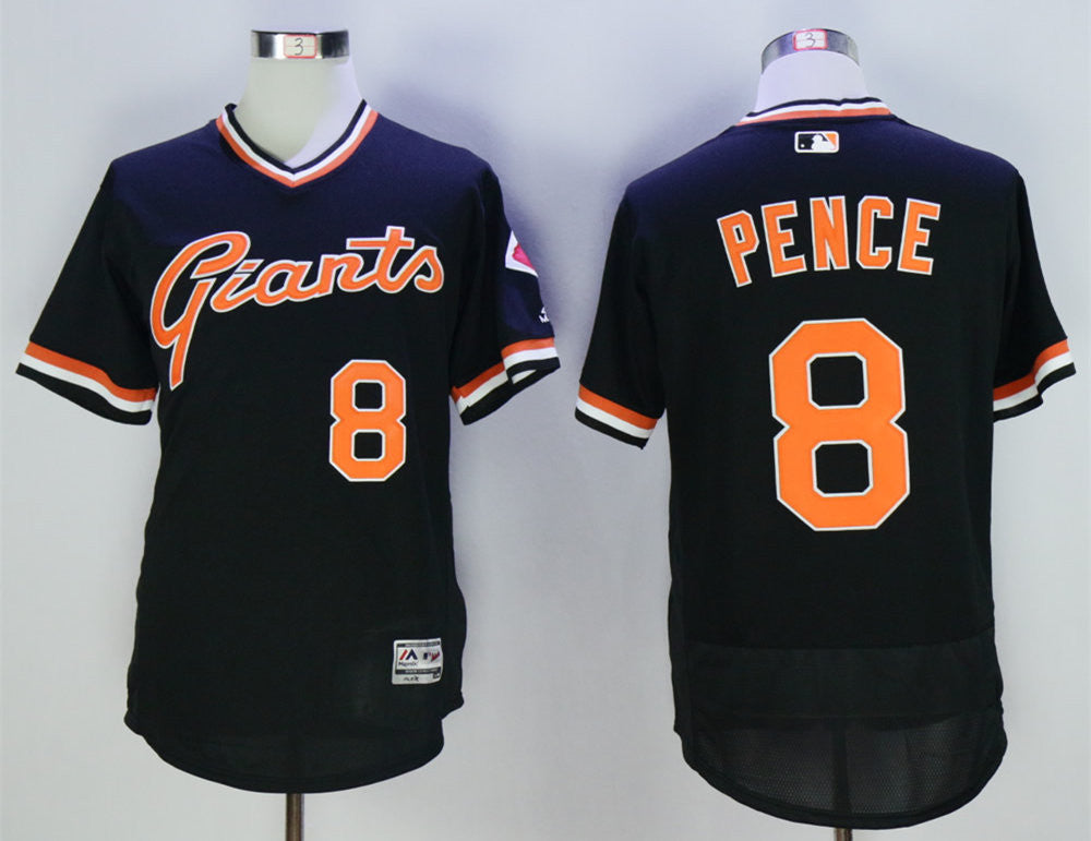 Hunter Pence San Francisco Giants black Throwback jersey