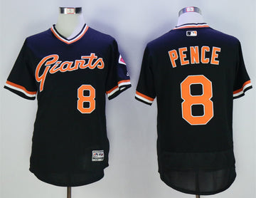 Hunter Pence San Francisco Giants black Throwback jersey