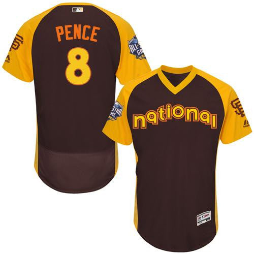 Giants Hunter Pence National League All-Star brown All-Star jersey