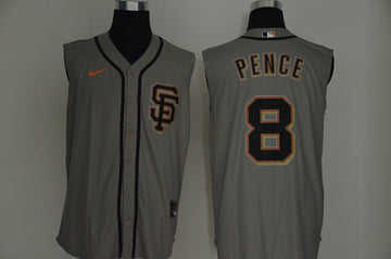 Hunter Pence San Francisco Giants gray jersey