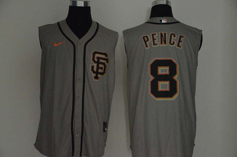 Hunter Pence San Francisco Giants gray jersey