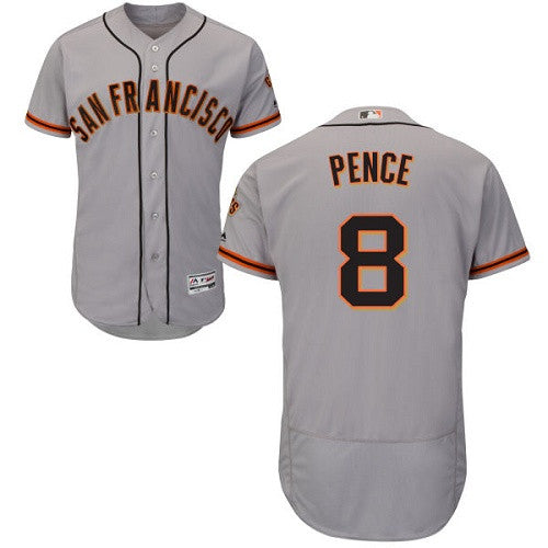Hunter Pence San Francisco Giants gray jersey