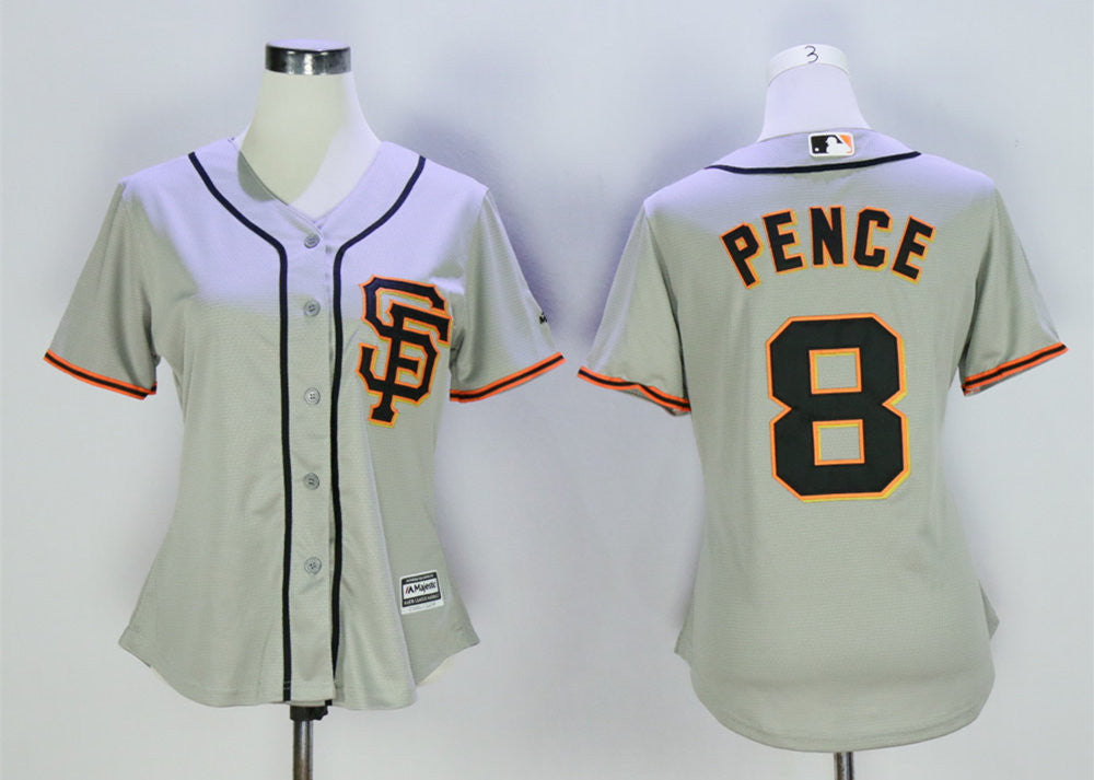 Hunter Pence San Francisco Giants grey Road jersey
