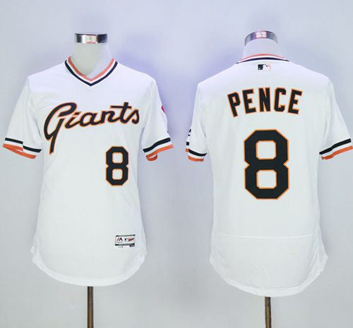 Hunter Pence San Francisco Giants white Authentic jersey