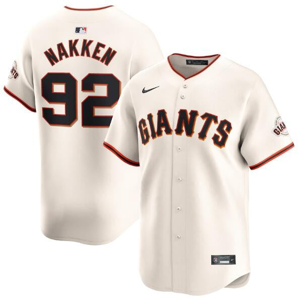 Alyssa Nakken San Francisco Giants cream jersey