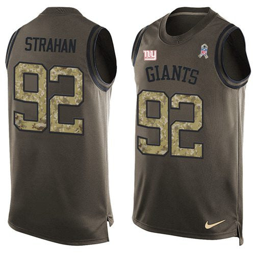 Michael Strahan New York Giants green Salute To Service jersey