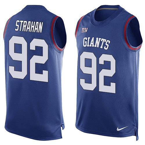 Michael Strahan New York Giants royal Limited jersey