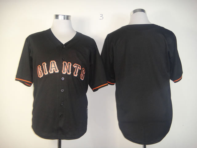 Custom San Francisco Giants black Fashion jersey