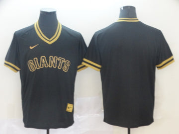 Blank Black San Francisco Giants gold Legend jersey