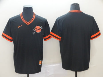 Custom San Francisco Giants black Throwback jersey