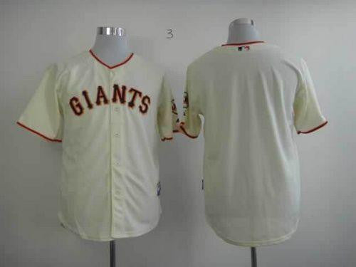 Custom San Francisco Giants cream jersey