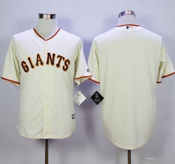 Custom San Francisco Giants cream Home jersey