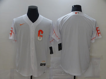 Custom San Francisco Giants white City Connect jersey