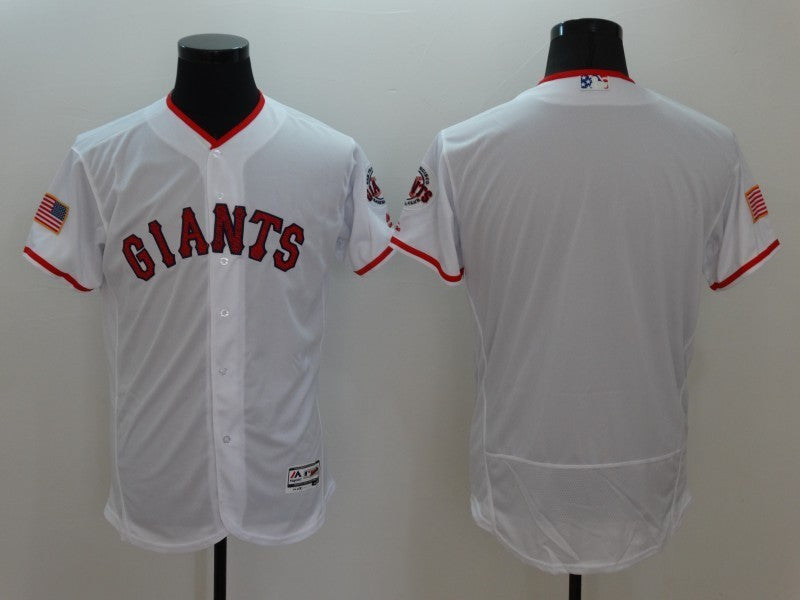 Custom San Francisco Giants white Fashion jersey