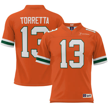 Gino Torretta Heisman Miami Hurricanes orange jersey