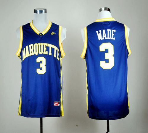 Dwyane Wade Marquette Golden Eagles blue jersey