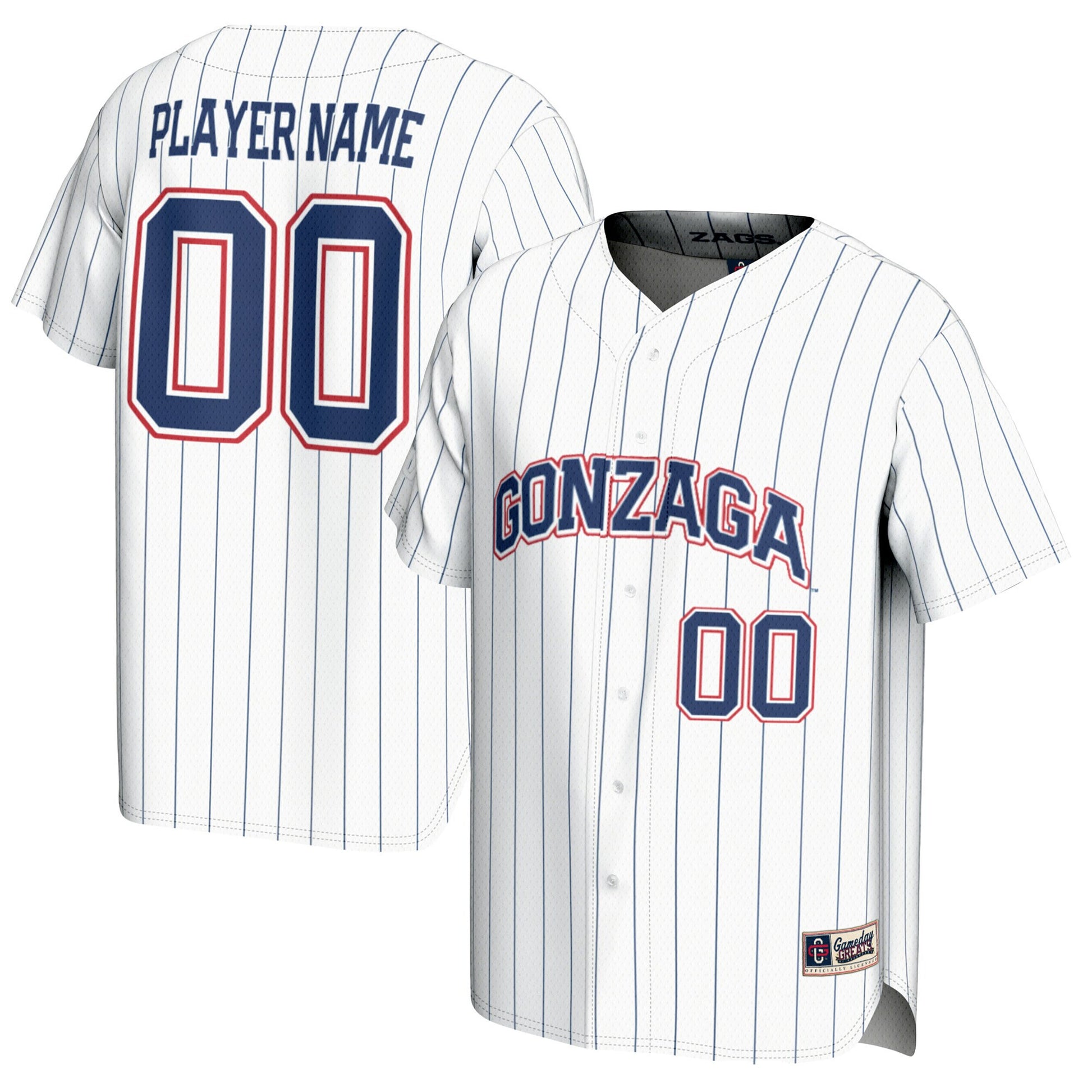 Gonzaga Bulldogs white jersey