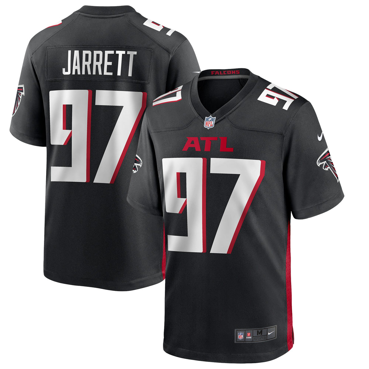 Grady Jarrett Atlanta Falcons black Game jersey