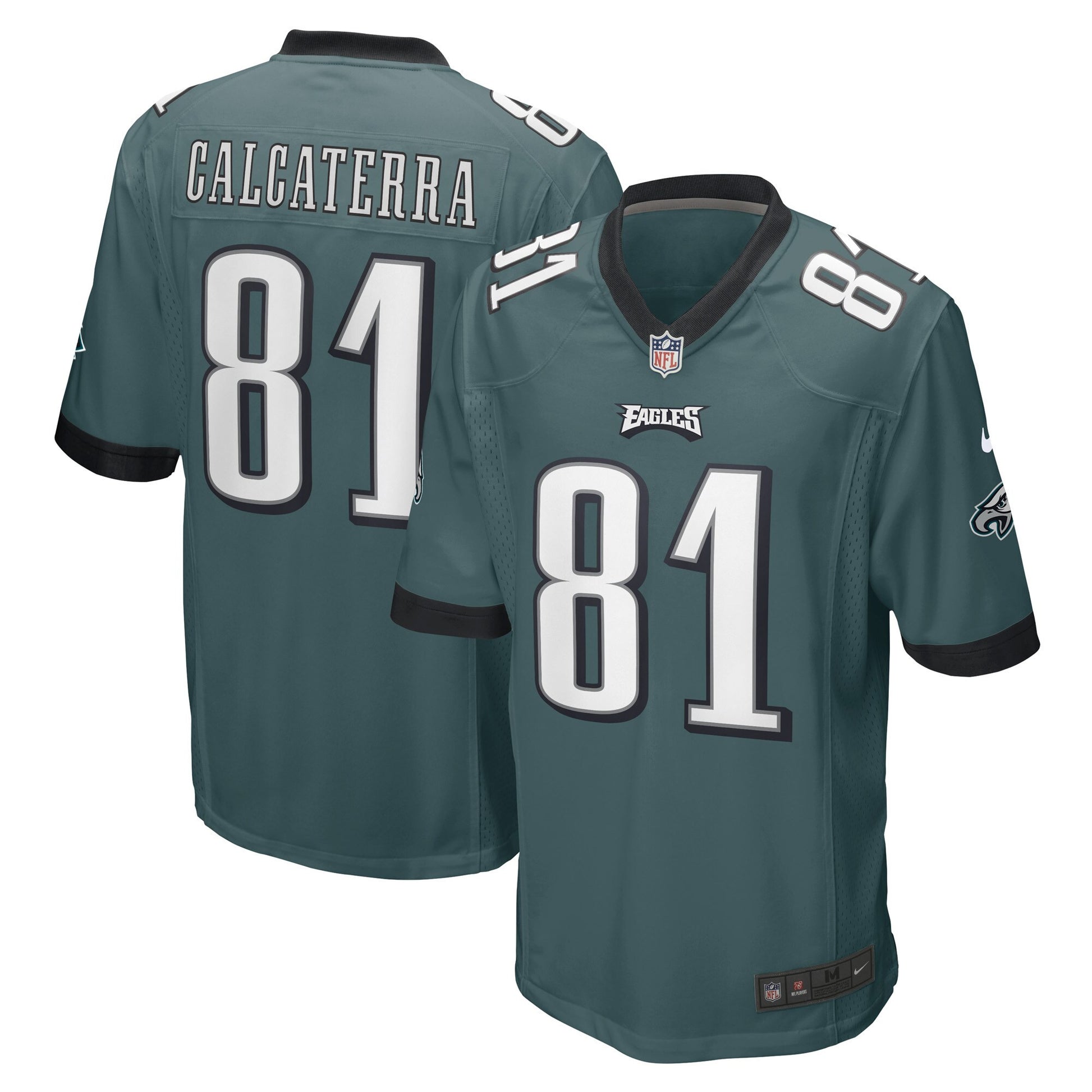 Grant Calcaterra Philadelphia Eagles green Game jersey