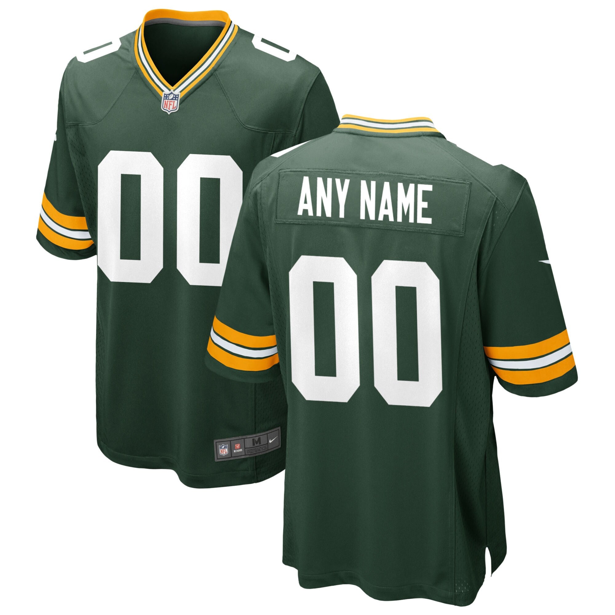 Custom Green Bay Packers green jersey