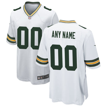 Custom Green Bay Packers white jersey