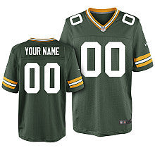 Custom Green Bay Packers green Elite jersey