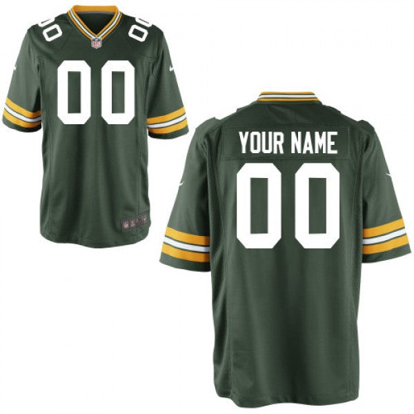 Custom Green Bay Packers green Game jersey