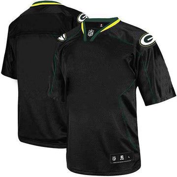 Custom Green Bay Packers black Shadow jersey