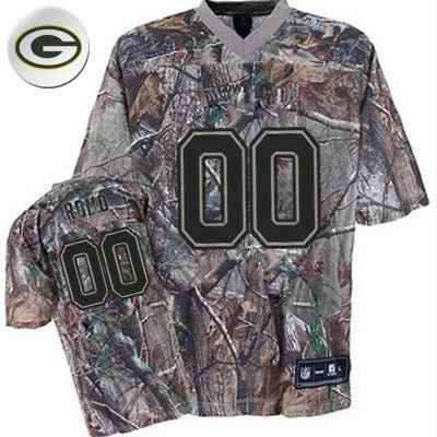 Custom Green Bay Packers camo Camo jersey