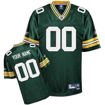 Custom Green Bay Packers green jersey
