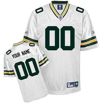 Custom Green Bay Packers white jersey