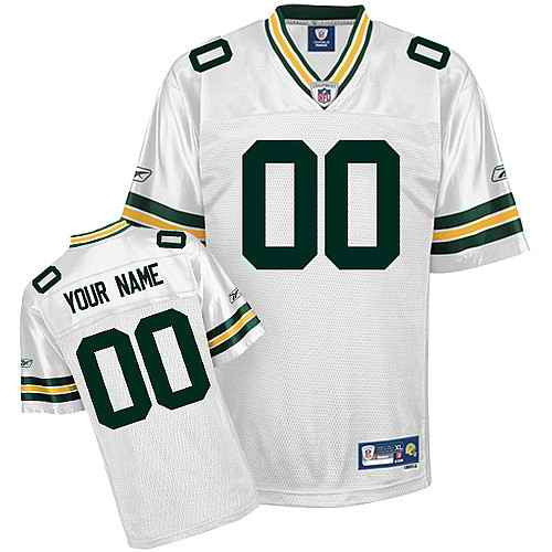 Custom Green Bay Packers white jersey