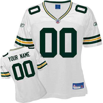 Custom Green Bay Packers white jersey