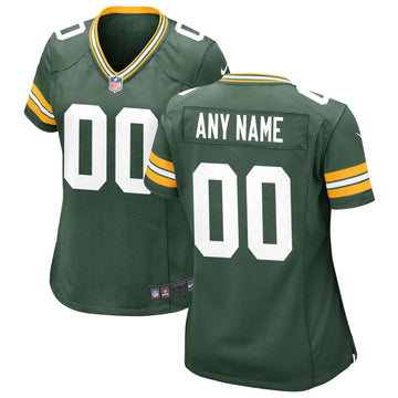 Custom Green Bay Packers green jersey
