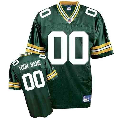 Custom Green Bay Packers green jersey