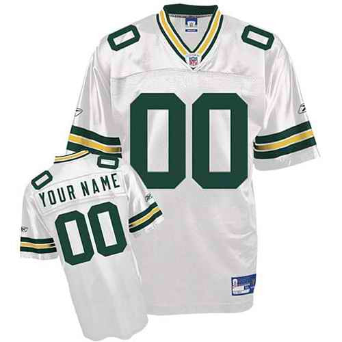 Custom Green Bay Packers white jersey