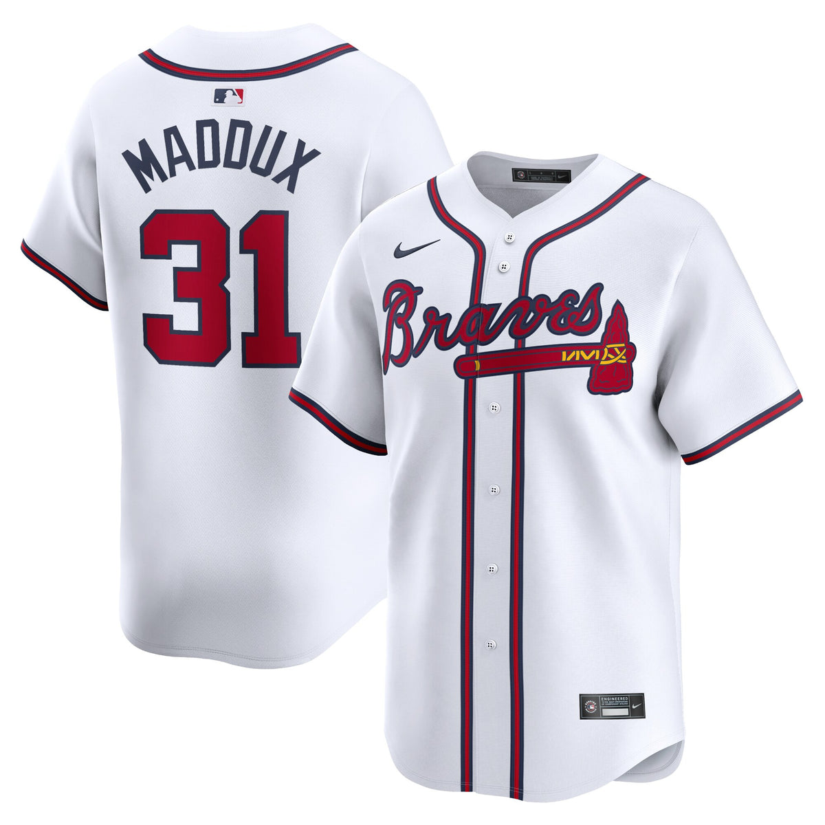 Greg Maddux Atlanta Braves white Limited jersey