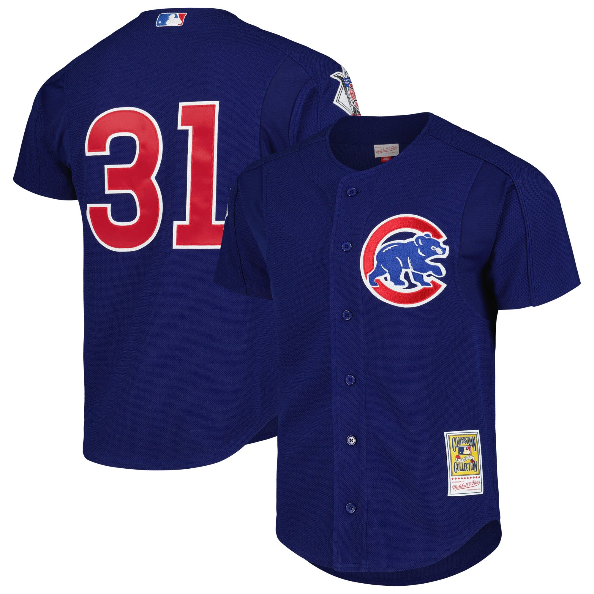 Greg Maddux Chicago Cubs royal Cooperstown jersey