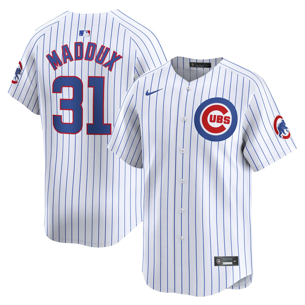 Greg Maddux Chicago Cubs white Limited jersey