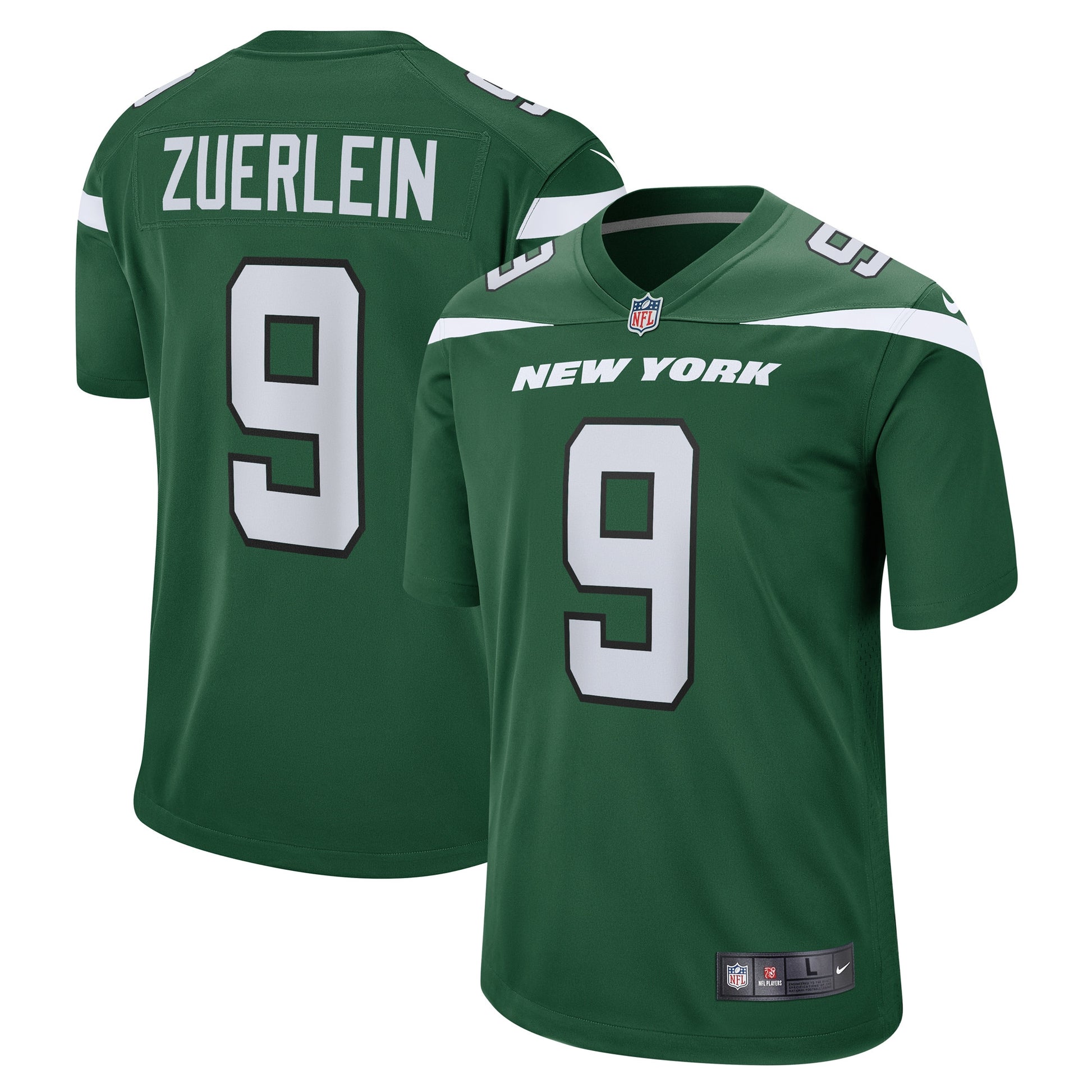 Greg Zuerlein Gotham New York Jets green jersey