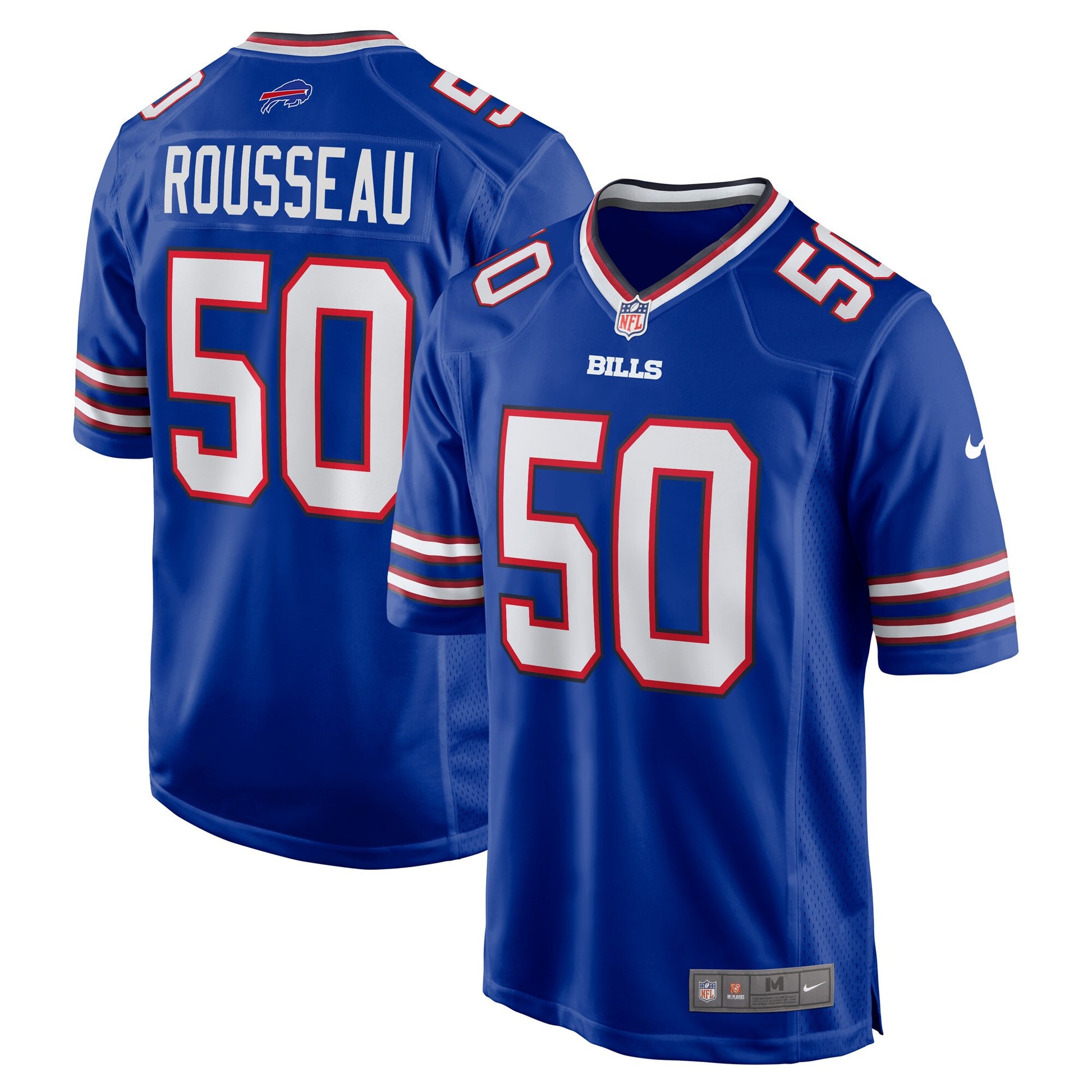 Gregory Rousseau Buffalo Bills royal Game jersey